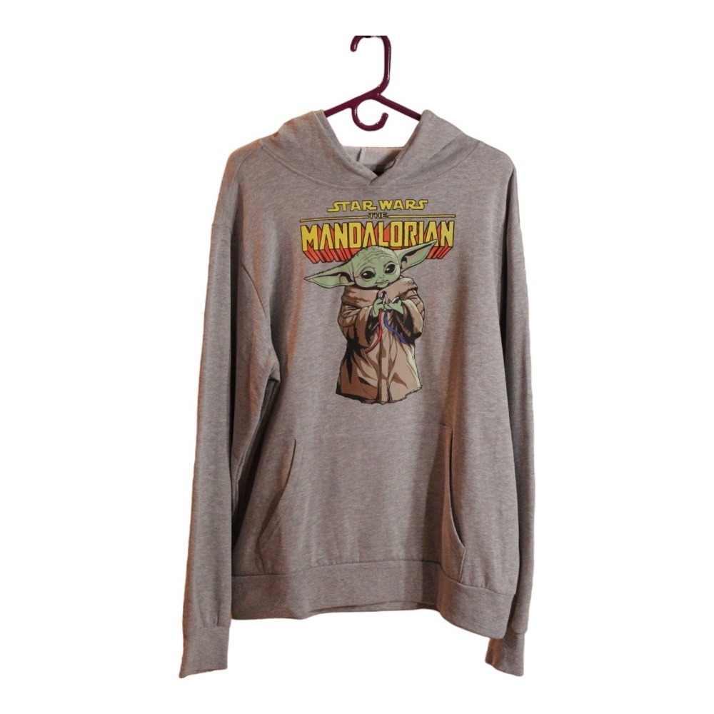 Star Wars The‎ Mandalorian Grogu Men's Hoodie Large